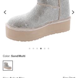 Steve Madden Platform Bootie Sz7.5 Madera 