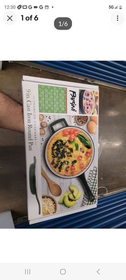 Shipping Available Brand-New Parini 9" Cast Iron Round Pan No Lower Offers Accepted