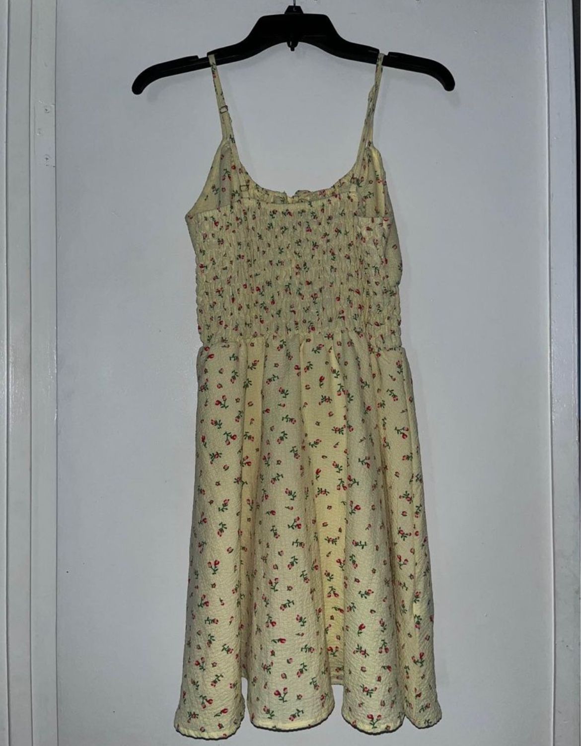 Yellow Floral Sundress, Large