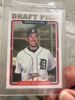 Justin verlander mlb rookie card