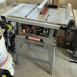 Craftsman Table Saw With Stand 