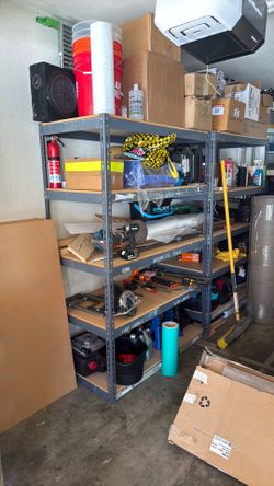 Storage shelves