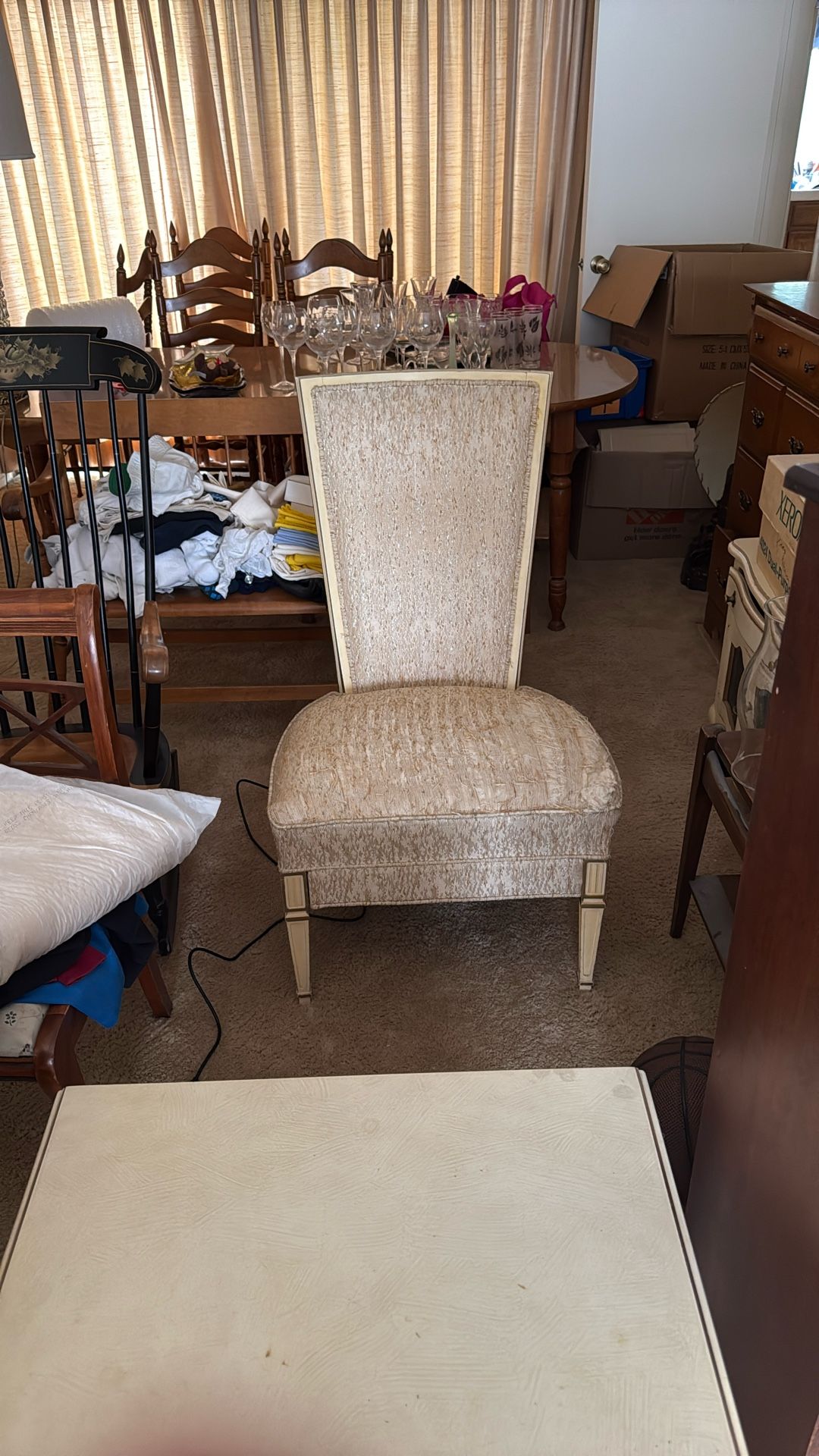 Vintage Armless Chair