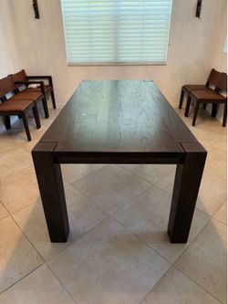 Restoration Hardware Reclaimed Brown Oak 84”  Dining Table