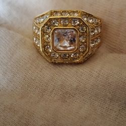 18k Stamped Ring Size 10 and a Gold Over Sterling Silver.  Size 10 Both For $50