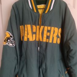 Packers Men's Bomber Jacket Reversible
