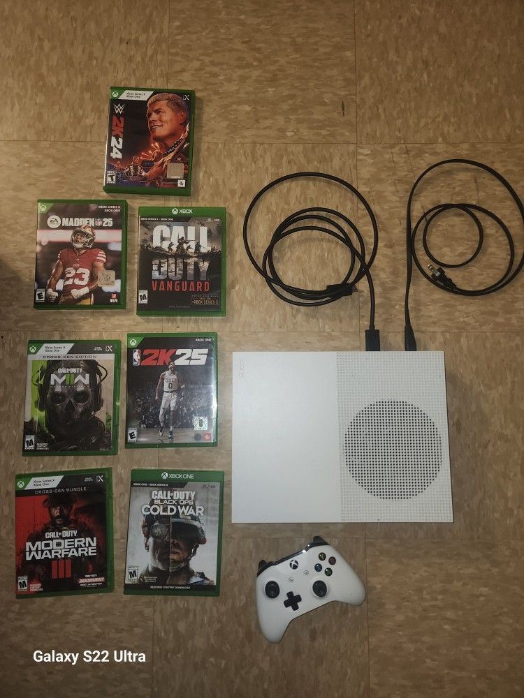 XBOX ONE S 1TB BUNDLE WITH 7 GAMES