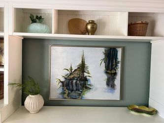 Large framed canvas art