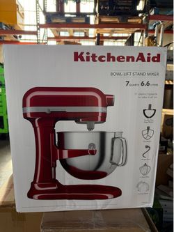 KitchenAid 7 quart stand mixer.