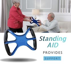 Bell+Howell Liberty Lift 15" Standing Aid and Handicap Bar with No-Slip Grip Handles 400 Lbs Weight Capacity, Portable Mobility Medical Support for El