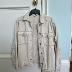 Off White Denim Oversized Jacket, Urban Outfitters/BDG