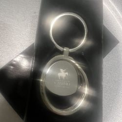 Shiny Silver Chrome Keychain