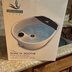 Serenity Home Soak N Soothe Massaging Foot Spa