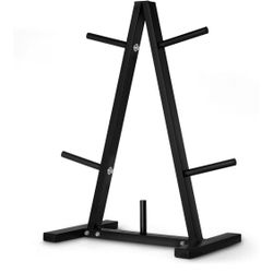 Amazon Basics Weight Plate Tree Rack
