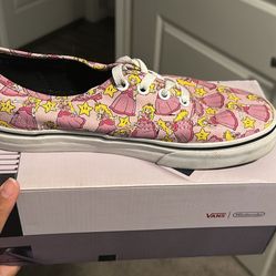 7.5 vans nintendo princess peach 