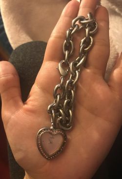 Guess heart wristlet