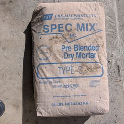 Spec Mix Pre Blended Dry Mortar 94 Lbs
