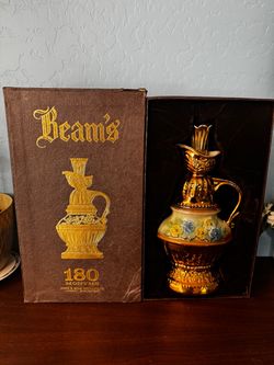 Jim Beam 180 Months Ceramic Decanter with Box