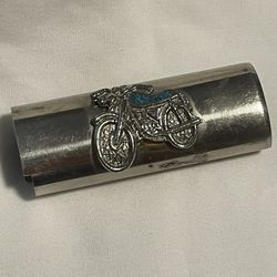 Vintage Turquoise Motorcycle Lighter