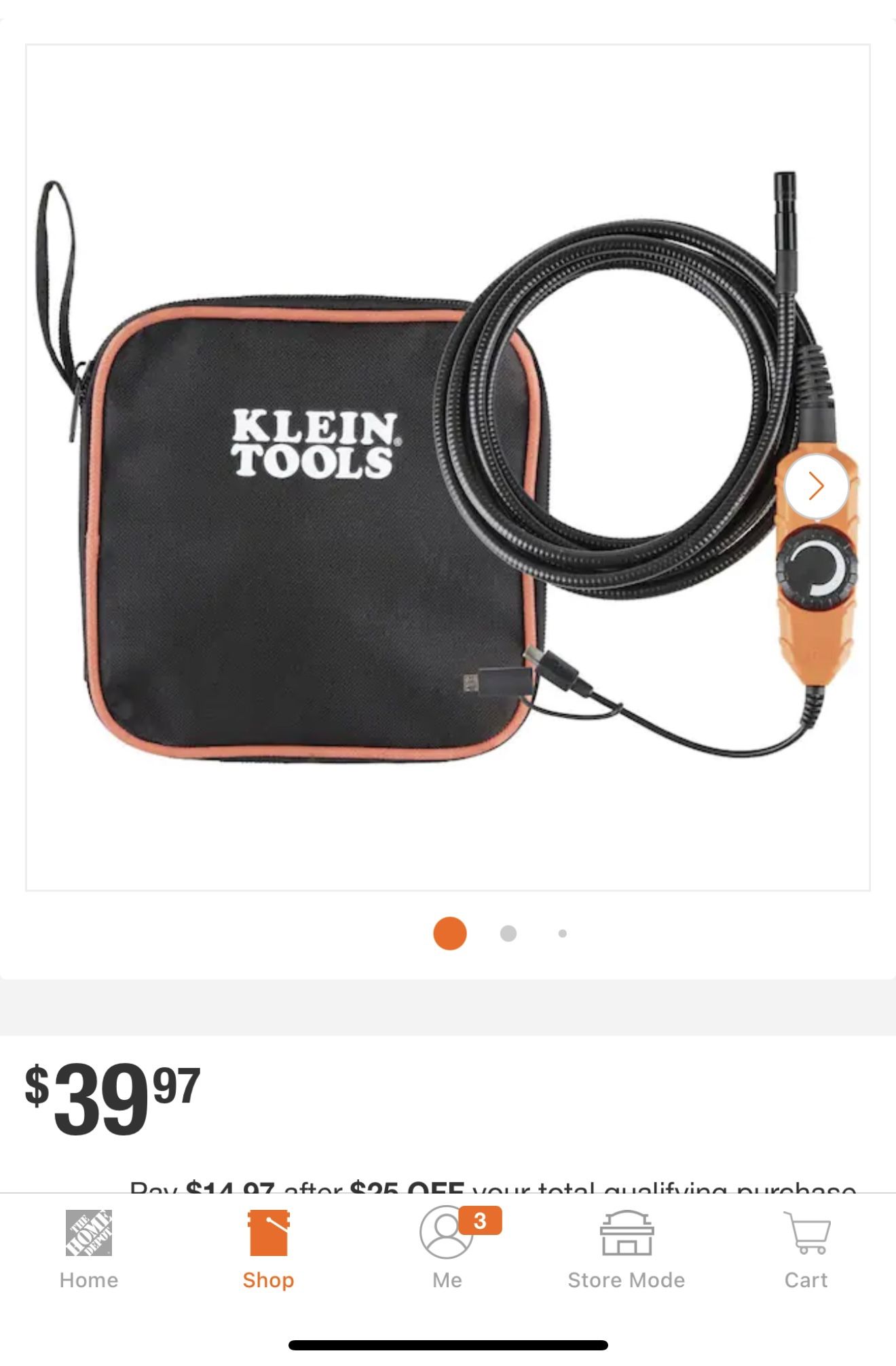 Klein Tools Borescope Camera for Android Devices for Sale in Irwindale ...