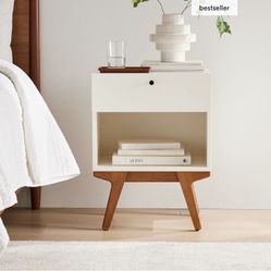 West Elm Nightstand Table Bedside Table X 2