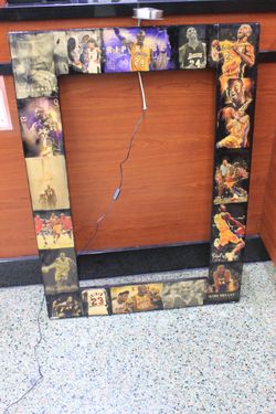 Custom Made Mural Frame Kobe Bryant w/ Light Lakers 