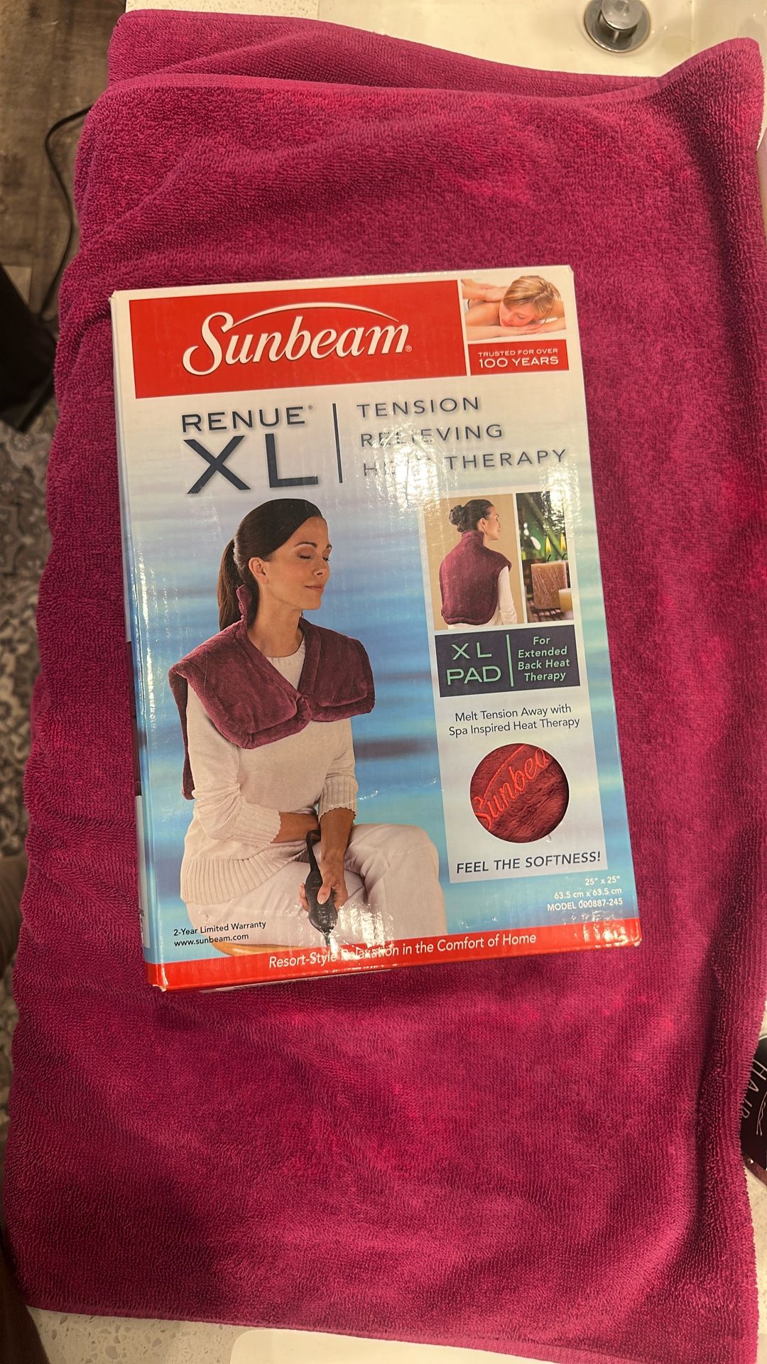 Tension relieving heat therapy 