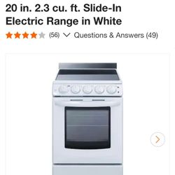 20 Inch Electric Range  ($500)
