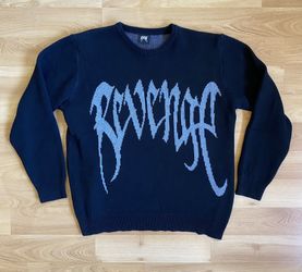 Revenge Black Knit Logo Sweater