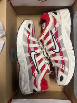 red nike running shoes