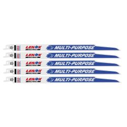 Lenox 12 Inch 10/14 TPI MULTIWOLF WAVE EDGE Reciprocating Saw Blades 5 Pieces