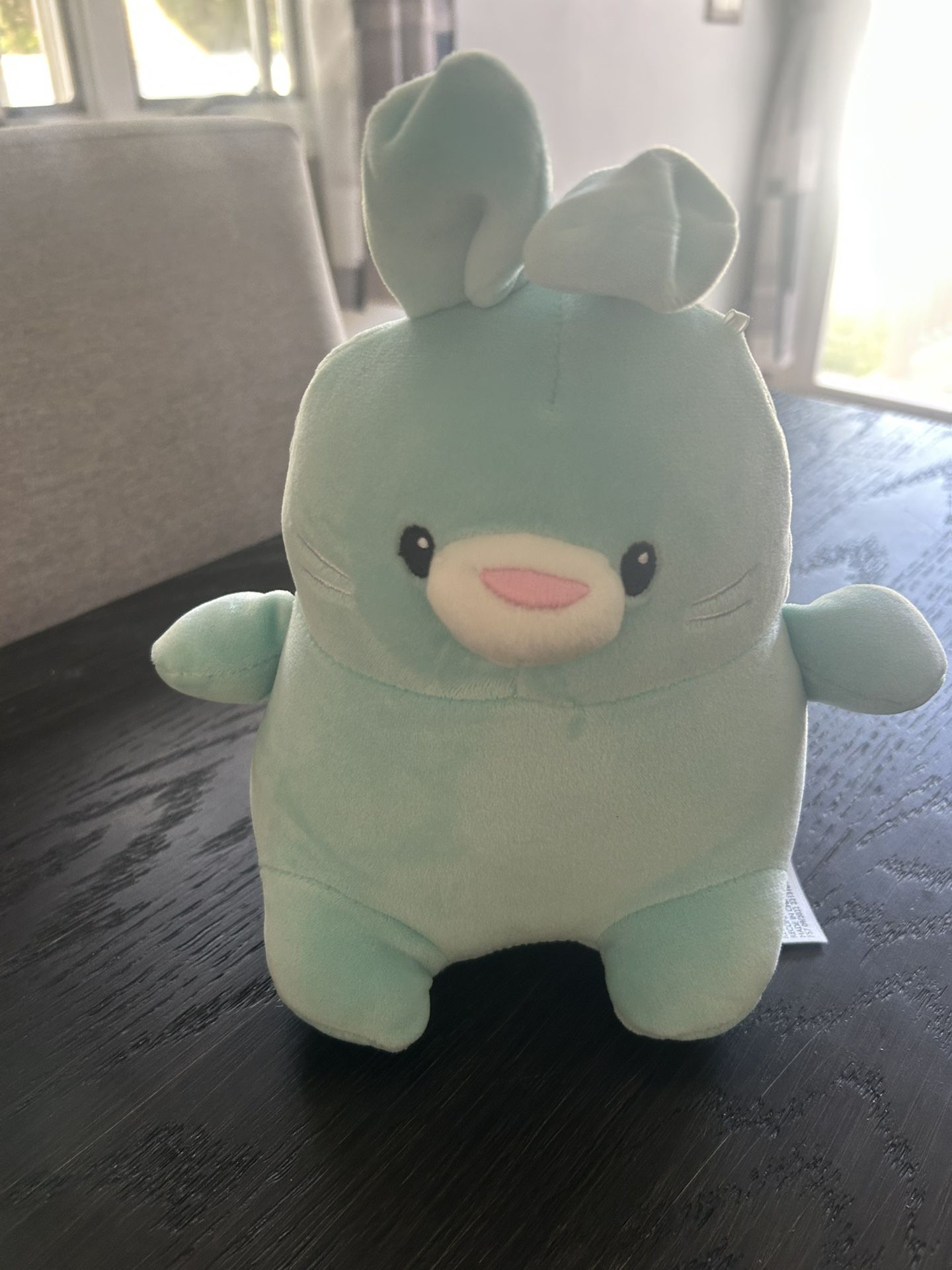 Plush light green bunny rabbit