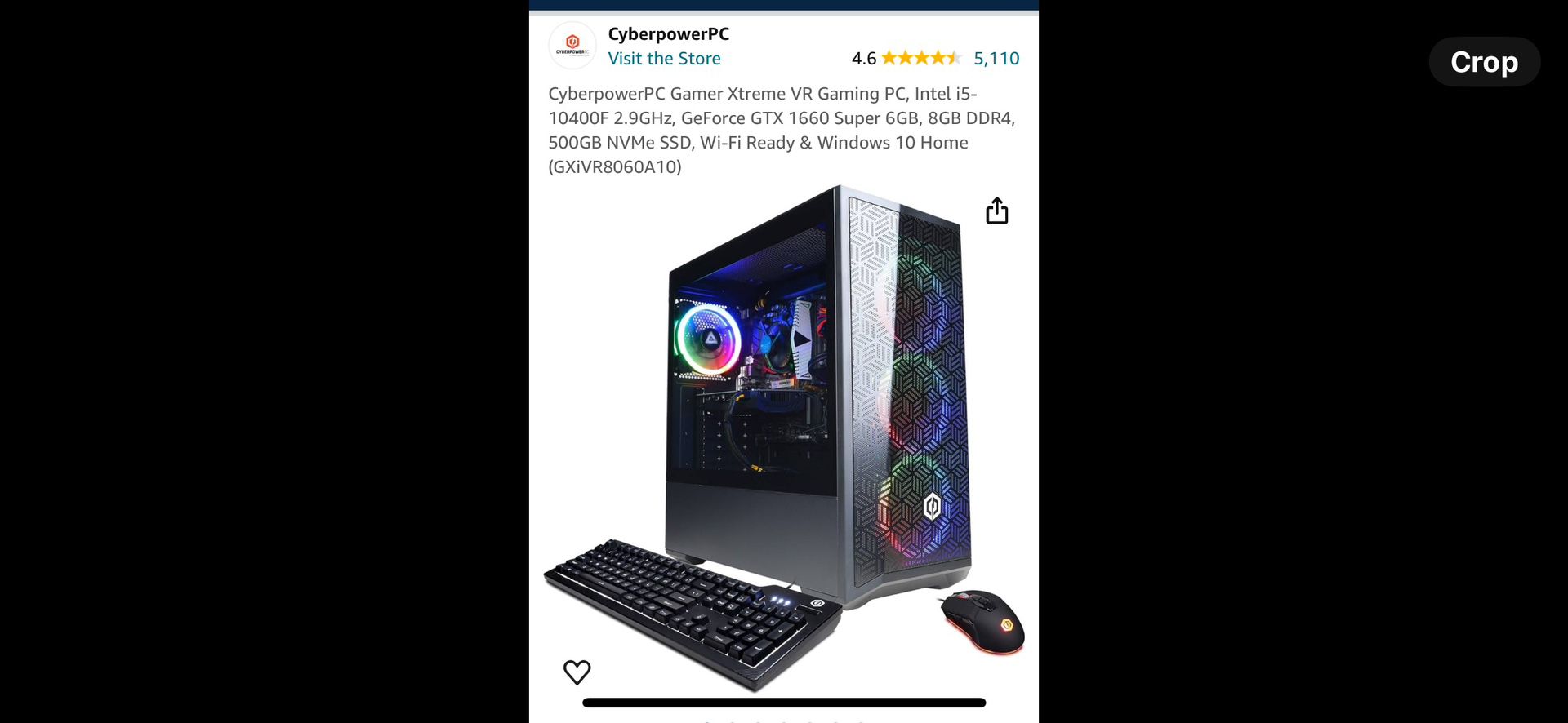 CyperPower PC Xtreme VR Gaming PC