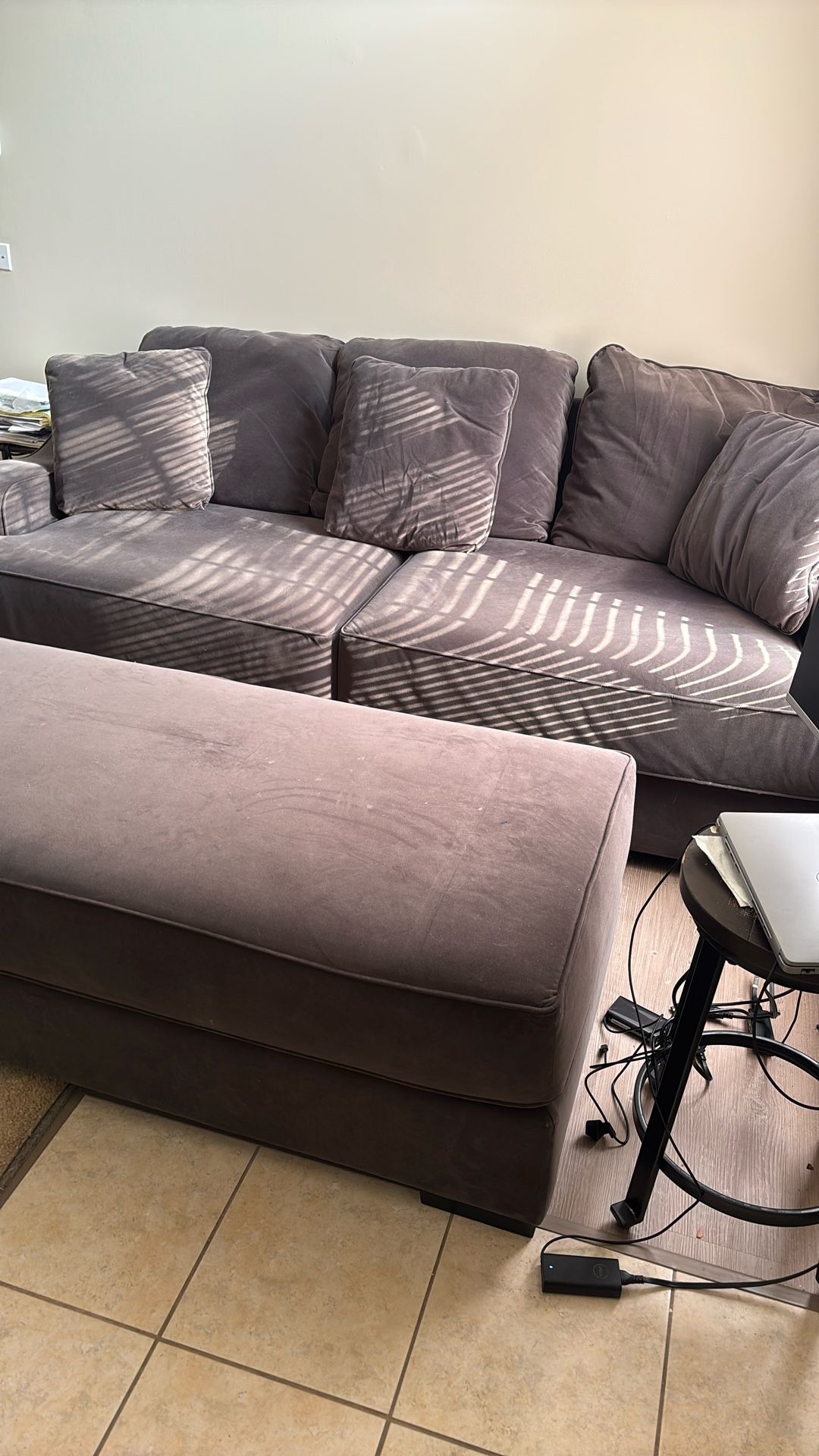 Couches Ottoman And Electric Reclining Chair. All In Great Condition.