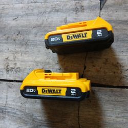 I Have 2 Dewalt 20v 2AH Batteries  Selling For $150 No Charger!! Firm