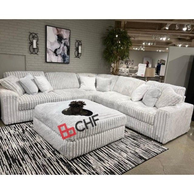 Corduroy modular livingroom sectional sofa set