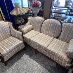 Antique Sofa And Chair (LIKE NEW)