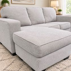 FREE DELIVERY - Living Spaces Couch with Reversible Chaise • Like New
