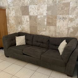 Green Fabric Sofa 