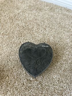 Metal Heart Jewelry Box
