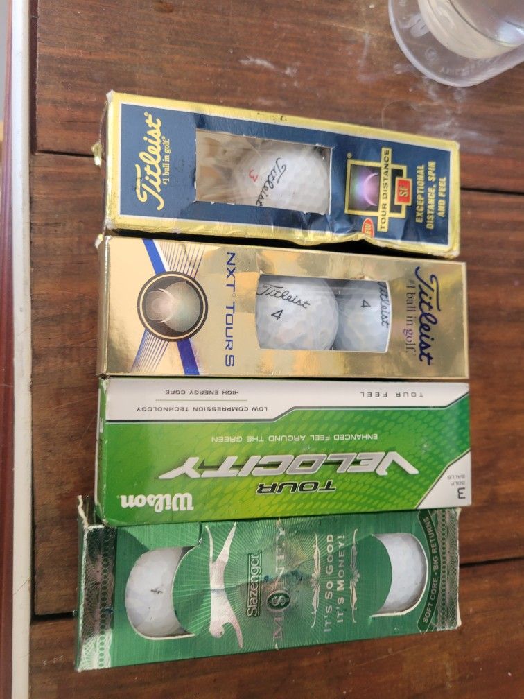 NEW in boxes One Dozen Golf balls