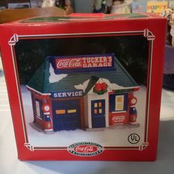 Coca-cola Tuckers Garage Christmas Decoration