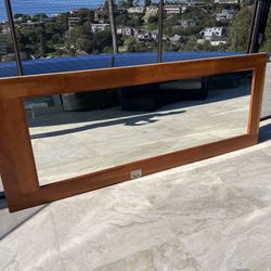 Solid Wood Door With  Mirror Inlay