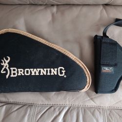 Browning Soft Pistol Case And Uncle Mike's Size 15 Sidekick 