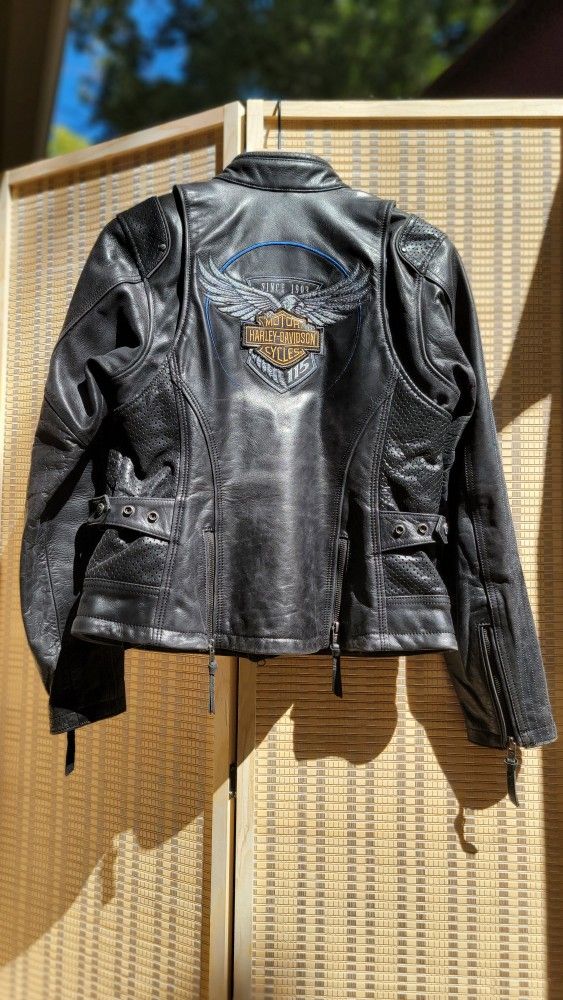 115th Anniversary Womens L eather Harley JACKET