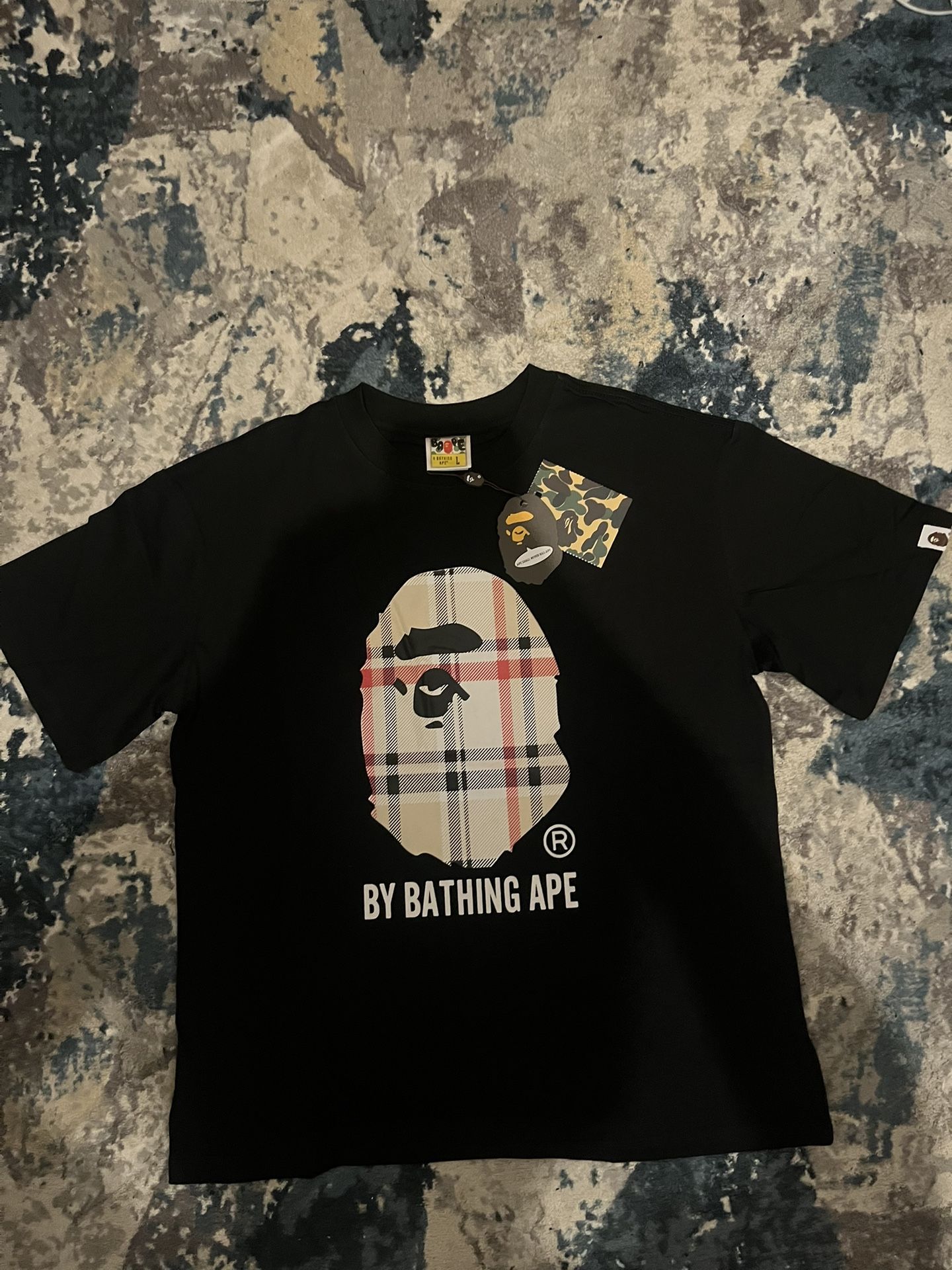 Black Burberry Bape Shirt