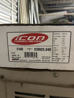 Icon Forged Aluminum Pistons