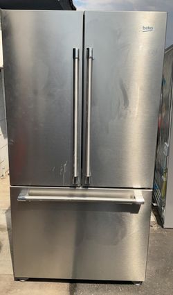 Beko 3-Door Silver Fridge

