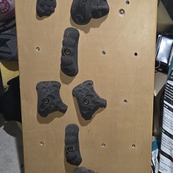 One panel climbing wall.