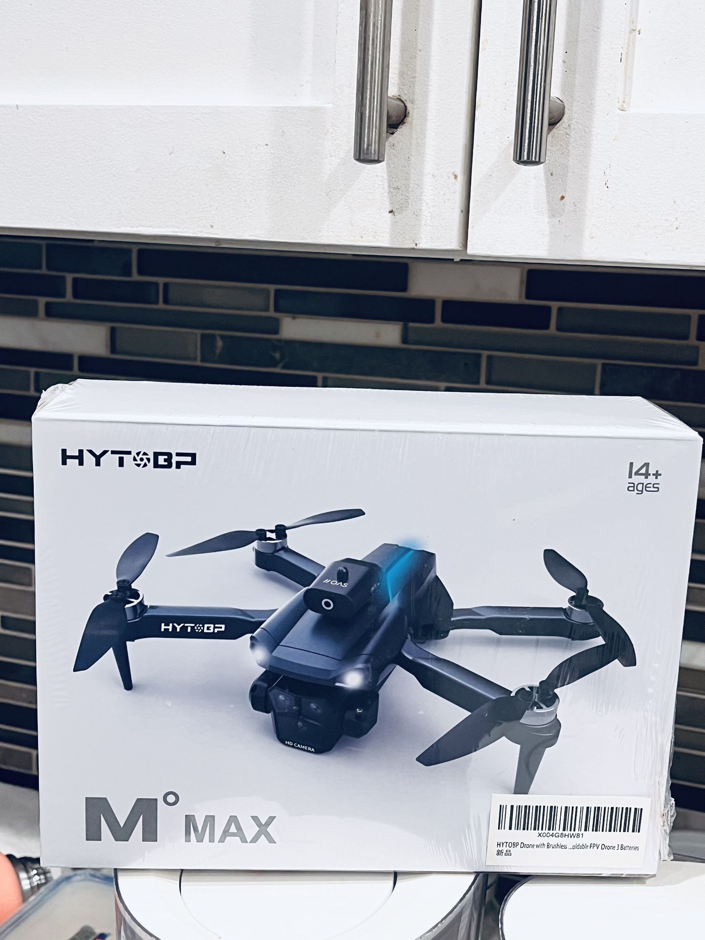 Brand new Drone with Brushless Motor 1080P HD Camera for Beginners Adults, M°max Foldable FPV Drone 2 Batteries with One Button Take Off, Headless Mod
